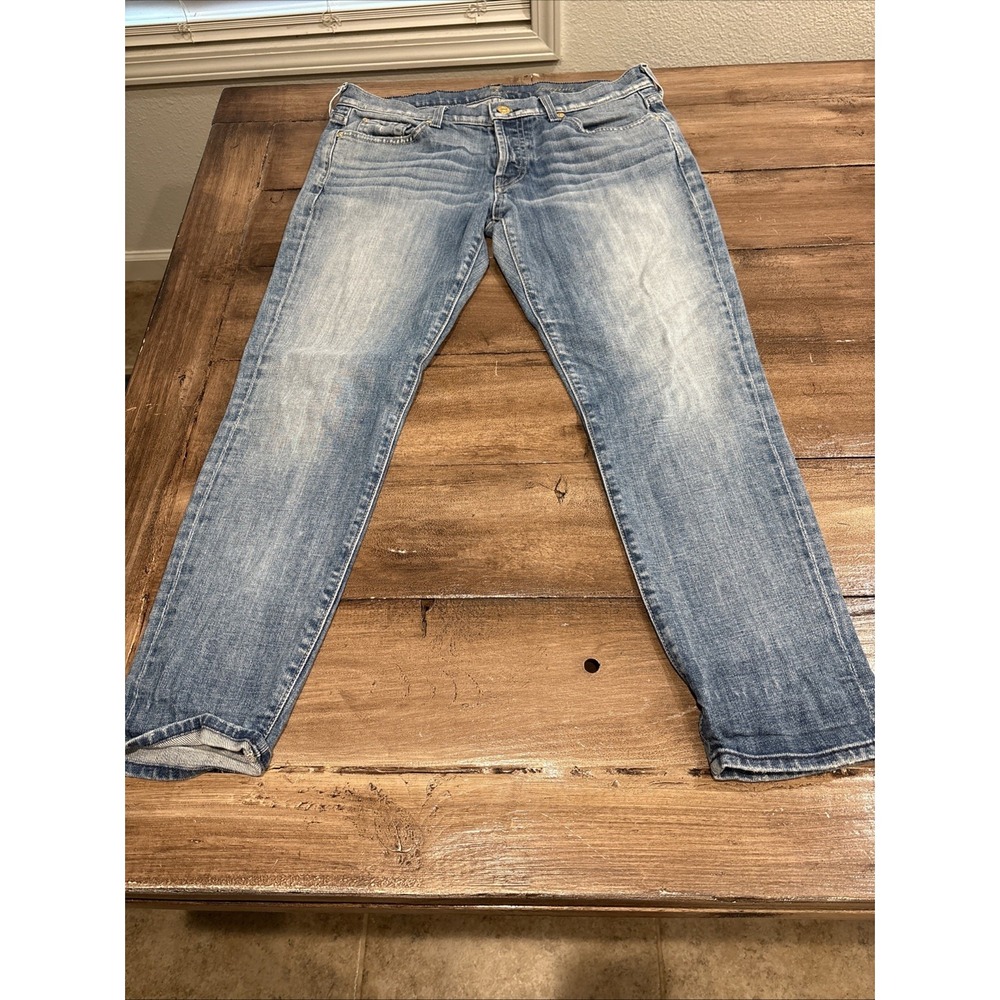 7 For All Mankind Jeans Womens 29 Button Fly‎ Josefina Skinny Boyfriend